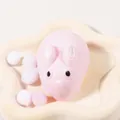 Cute pink bunny squishy toy with soft texture for stress relief and sensory play - Little Rabbit (Pink)