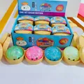 Bunte Glitzer-Dumpling-Squishy-Anti-Stress-Spielzeuge in Mini-Dampfgarer-Behältern - Bandstil (Zufällige Farbe)