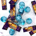 Blauwe lichtgevende spook squishy bal in een Halloween pompoen thema verpakking - 5.5cm Moutsuiker Headerkaart Verpakking / Blauwe Geest