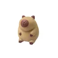 Detailed side view of a cute capybara squishy toy with soft slow-rebound texture - Capybara Style
