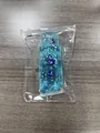 Blauer Zahnpastatuben-Squishy mit Flüssigkeit und Sternenglitzer in Klarsichttasche - Transparente Reißverschlusstasche / Blau