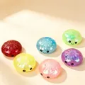 Dettaglio di simpatici squishy a forma di panino glitterato in vari colori - Stile Maltosio (5.5cm)