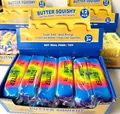 Close-up of 12pcs rainbow butter squishy toys in a professional display box for sensory play - Multicolor Butter Style / Colorful