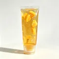 Jouet squishy tube de dentifrice transparent avec morceaux de mangue et détente - Style Emballage PVC Ananas (Remplissage Vaseline)