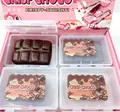Set of four realistic faux chocolate squishy stress relief toys in display boxes - Chocolate Crisp