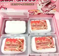 White chocolate style faux crisp choco squishy stress relief toy in clear storage box - White Chocolate Crisp