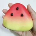 Detailed macro view of slow-rising watermelon squishy toy showing realistic texture - Watermelon / Red Green Gradient