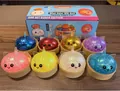 Set de 8 lindos juguetes antiestrés squishy con forma de bollo brillante en varios colores - Entrega Aleatoria (1 pieza) / Pack de 12 Caja Ciega (Gelatina de Unicornio)