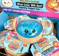 Χαριτωμένο μπλε glitter dumpling squishy παιχνίδι για ανακούφιση από το άγχος - Χρυσόσκονη Γέλη Φρούτων / Μπλε