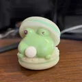 Lindo juguete antiestrés de macarrón rana verde con función de soplado de burbujas - Estilo Rana Verde / Rana verde