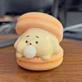 Lindo juguete para apretar de macaron de perrito naranja para el alivio del estrés - Estilo Perro Naranja / Perro Naranja