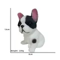 Französische Bulldogge Squishy Spielzeug Stressabbau Tierfigur mit Größe und Gewicht - Große Französische Bulldogge