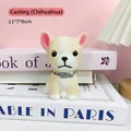 Chihuahua-förmiges TPR Anti-Stress-Quetschspielzeug für das Büro, cremefarben, 11x7x6cm - Chihuahua