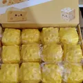 Soft cheese-shaped slow rebound squishy stress relief toys set in gift box packaging - 7cm Square Style