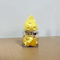 Ρεαλιστικό κίτρινο squishy παιχνίδι σε σχήμα τυριού για ανακούφιση από το καθημερινό άγχος - Τριγωνικό τυρί / 7cm