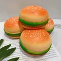 Realistic hamburger squishy toy for stress relief made of soft slow rebound foam. - Large Burger Squishy (8cm)