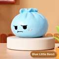 Simpatico giocattolo blu a forma di baozi per alleviare lo stress a rimbalzo lento - Stile Fischietto / Blu