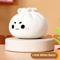 Giocattolo di decompressione a forma di panino al vapore bianco con espressione carina - Stile Fischietto / Bianco
