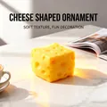 Soft yellow cheese-shaped PU slow rebound squishy toy for creative stress relief - 5cm Small Cheese Block / OPP Bag