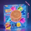 Fidget squishy dumpling mystery box packaging for stress relief - Bun Style / Luminous