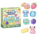 8-piece colorful sensory squishy kit fidget toy set for kids - 8-Piece Cute Soft Toy Box [Style C]