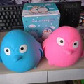 Blue and pink penguin slow rebound squeeze toys with original gift box packaging - Penguin Style (Fatty Little Penguin Squishy) / 1 Piece (With Color Box) / Multicolor