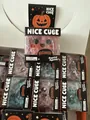 Halloween glowing squishy cube toys in original decorative packaging - Square Style / Ghost Pink