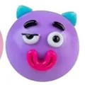 Jouet squishy chat violet rigolo pour soulager le stress des enfants et des adultes - Chien Drôle Changement de Visage (奇趣狗变脸捏捏乐) / 11.5cm / Violet