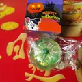 Grüner Glitzer Halloween Kürbis Squeeze Spielzeug mit bunter Einzelhandelsbox - Maltose Grün