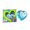 Juguete antiestrés con forma de corazón azul brillante y caja de regalo colorida - 1 Pieza / Azul