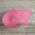 Pink glittery 67 number squeeze toy made of TPR for stress relief and fun. - Number 67 Shape / Pink