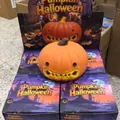 Large orange Halloween pumpkin squishy stress relief toy with retail packaging - Standard Packaging / Flour Filled Large Pumpkin