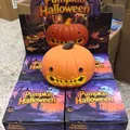 Grote oranje Halloween pompoen squishy stress toy met decoratieve thema verpakking - Standaard verpakking / Met Bloem Gevulde Grote Pompoen