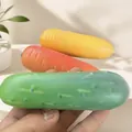 Realistische Gemüse-Simulation, langsam zurückfederndes Squishy-Spielzeug-Set. - Knuspriger Gurken-Stil / Grün