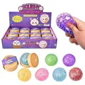 Set di giocattoli antistress dumpling morbidi con brillantini - Set da 12 / Stile Esplosione di Perline Senza Volto