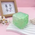 Jouet de décompression cube d'eau vert pailleté, jouet anti-stress créatif pour enfants - Vert frais
