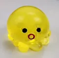 Jouet pieuvre jaune translucide pour soulager efficacement le stress sensoriel - Poulpe à Bulles / Jaune Transparent