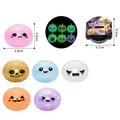 Juguete relajante de Halloween fluorescente con purpurina en diversos colores - Squishy pequeño de bolsa de cuentas con purpurina luminoso de Halloween