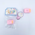 Rosa mikrowellenförmiges Squeeze-Spielzeug zum Stressabbau mit Cartoon-Gesicht - Mikrowelle