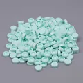 Ronde mintgroene plastic bouwstenen voor DIY speelgoedvulling en handwerkmateriaal - 50g Verpakking / Muntgroen
