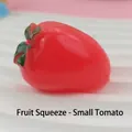 Mini jouet à presser en forme de tomate rouge, jouet sensoriel anti-stress doux - 1 Pièce / Petite Tomate