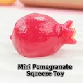 Petit jouet spongieux réaliste en forme de grenade rouge translucide anti-stress - 1 Pièce / Grenade