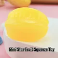 Jouet squishy en forme de carambole jaune pour soulager le stress, fruit mignon - 1 Pièce / Carambole