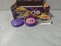 Cute pink bun squishy decompression toy with Halloween mystery theme blind box packaging - Light Up Halloween Glitter Bun (Style E)