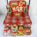 Set di 4 giocattoli natalizi squishy al malto a forma di renna e pupazzo di neve. - pupazzo di neve natalizio / Scatola regalo