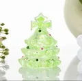 Jouet squishy sapin de Noël en TPR vert translucide avec paillettes pour décompression - Noël arbre / Vert-Sapin de Noël