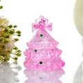Jouet anti-stress sapin de Noël TPR rose pailleté à rebond lent pour les vacances - Noël arbre / Rose - Sapin de Noël