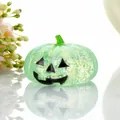 Grünes Halloween Kürbis Anti-Stress-Spielzeug mit Glitzer für Kinder - Kürbis Squishy / Grün