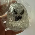 Funkelndes Halloween-Geist-Quetschspielzeug mit Silberglitzer für den Stressabbau - Glitzer Geist / Silber