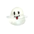 Weißes Gespenst Halloween Stressabbau-Quetschspielzeug für sensorisches Spielen - Durchscheinender Geist-Lächeln Stil / Weiß